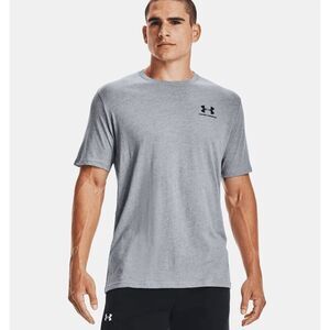 Under Armour Men's UA Sport Style Short Sleeve Shirt Gray Size Small NWT